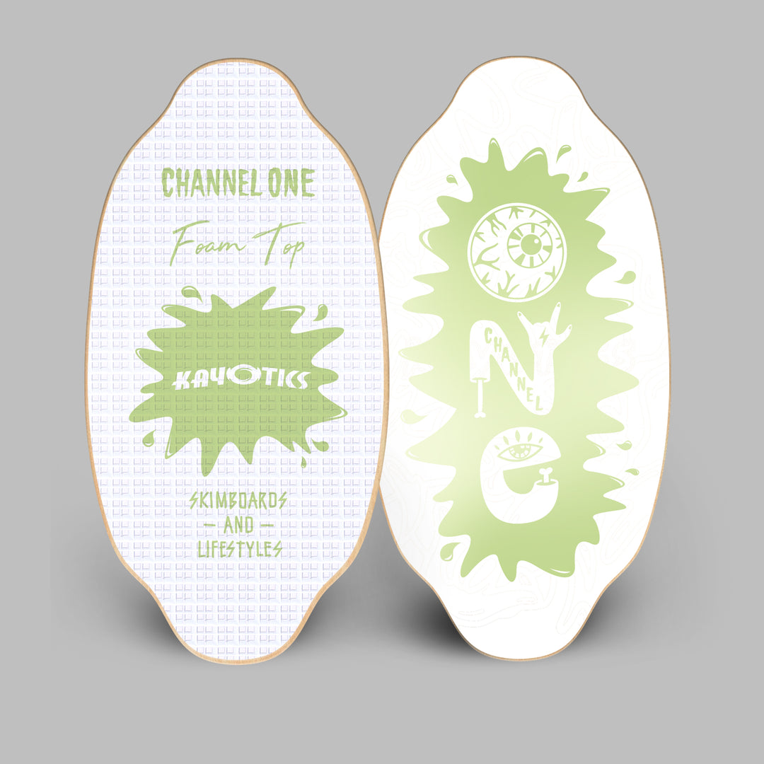 フラットスキム Kayotics Channel-one サーフワックス付き フラットスキム Kayotics Channel-one サーフワックス付き